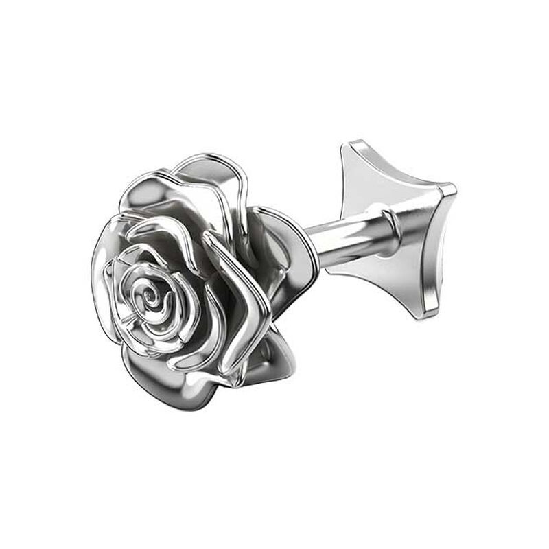 Stolen Girlfriends Club Rose Bud Flat Back Earring - Single image number 0